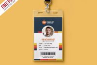 Creative Office Identity Card Template Psd | Psdfreebies intended for Media Id Card Templates