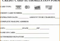 Credit Card Authorization Form Pdf Template Business With within Credit Card Billing Authorization Form Template