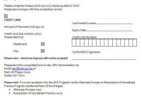 Credit Card Authorization Form – Printable Template – All with Credit Card Payment Slip Template
