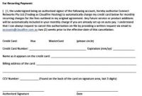 Credit Card Authorization Form – Printable Template – All within Credit Card Authorisation Form Template Australia