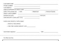 Credit Card Authorization Forms | Hloom with regard to Credit Card Payment Slip Template