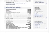 Credit Card Bank Account Statement Template – Kaufen Sie inside Credit Card Bill Template