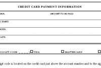 Credit Card Form throughout Credit Card Payment Slip Template