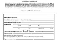 Credit Card Information Form Template – Edit, Fill, Sign with regard to Credit Card On File Form Templates