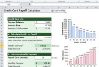 Credit Card Payoff Calculator Excel Template | Paying Off with Credit Card Interest Calculator Excel Template