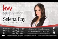 Custom Keller Williams Business Cards Template 1A throughout Real Estate Agent Business Card Template