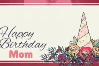 Customizable Mom Birthday Cards Video Templates. with Mom Birthday Card Template