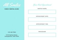 Customize 20+ Appointment Cards Templates Online – Canva within Dentist Appointment Card Template