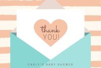 Customize 33+ Baby Shower Thank You Cards Templates Online regarding Thank You Card Template For Baby Shower