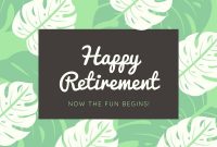 Customize 40+ Retirement Cards Templates Online – Canva regarding Retirement Card Template