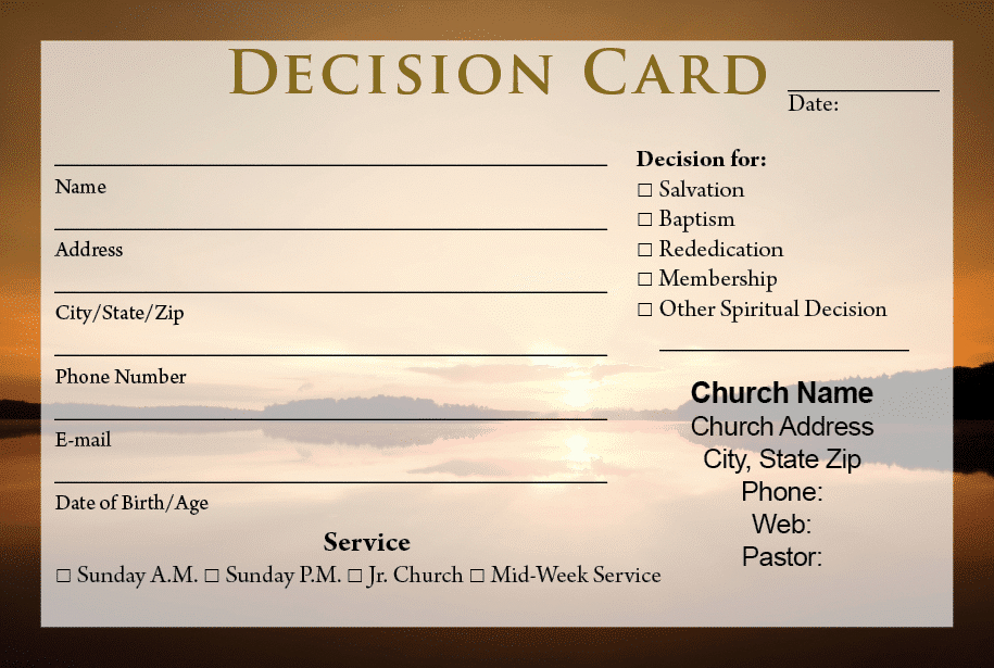 Decision Cards - Calvary Publishing throughout Decision Card Template