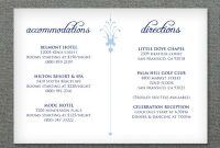 Deco Scroll Wedding Reception Card Template pertaining to Wedding Hotel Information Card Template