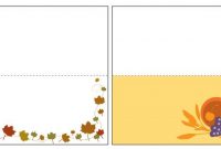 Decorate Your Thanksgiving Table With These Place Cards with regard to Thanksgiving Place Cards Template