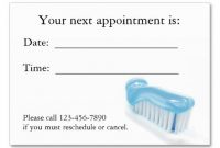 Dental Appointment Card | Zazzle | Appointment Cards regarding Dentist Appointment Card Template