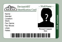 Deviantart Id Card Templateetorathu On Deviantart in Personal Identification Card Template