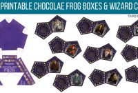 Diy Chocolate Frog Boxes & Wizard Cards (With Free for Chocolate Frog Card Template