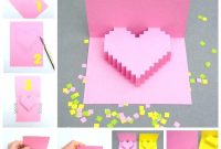 Diy Pop Up Card Template Top Result Out Heart Elegant intended for Diy Pop Up Cards Templates