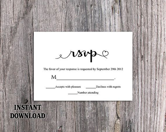 Diy Wedding Rsvp Template Download Printable Wedding Rsvp with regard to Free Printable Wedding Rsvp Card Templates