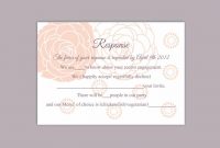 Diy Wedding Rsvp Template Editable Word File Instant intended for Template For Rsvp Cards For Wedding