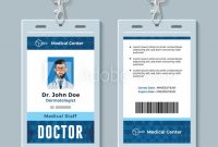 Doctor Id Card. Medical Identity Badge Design Template throughout Doctor Id Card Template