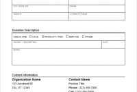 Donation Form Template For Word regarding Donation Cards Template
