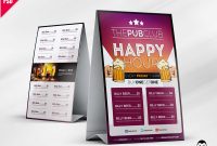 Download] Beer Cafe Tent Card Free Psd | Psddaddy with Free Tent Card Template Downloads