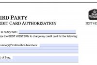Download Best Western Credit Card Authorization Form inside Hotel Credit Card Authorization Form Template