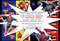 Download Free Printable Superhero Birthday Invitations throughout Superhero Birthday Card Template
