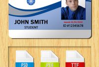 Download Id Card Template with Template For Id Card Free Download