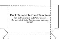 Duck Tape® Flash Card Holder for Card Stand Template