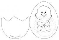 Easter Chick Card Template Easter Chick Egg – The Easter throughout Easter Chick Card Template