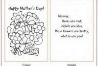 Easy Printable Mothers Day Cards Ideas For Kids | Mothers with regard to Mothers Day Card Templates