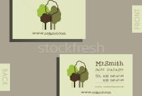 Eco, Organic Visiting Card Template. For Natural Shop intended for Bio Card Template