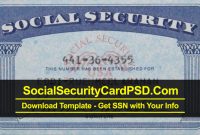 Editable Social Security Card Template Software in Fake Social Security Card Template Download