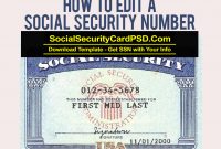 Editable Social Security Card Template Software inside Editable Social Security Card Template