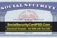 Editable Social Security Card Template Software within Social Security Card Template Download