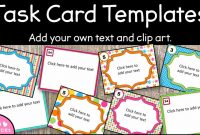 Editable Task Card Templates – Bkb Resources pertaining to Task Card Template
