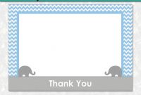 Elephant Thank You Card Template Printable – Boy Baby Shower inside Template For Baby Shower Thank You Cards