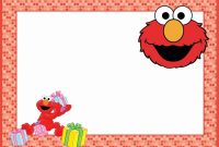 Elmo Birthday Party Invitation Card | Free Invitation Templates throughout Elmo Birthday Card Template