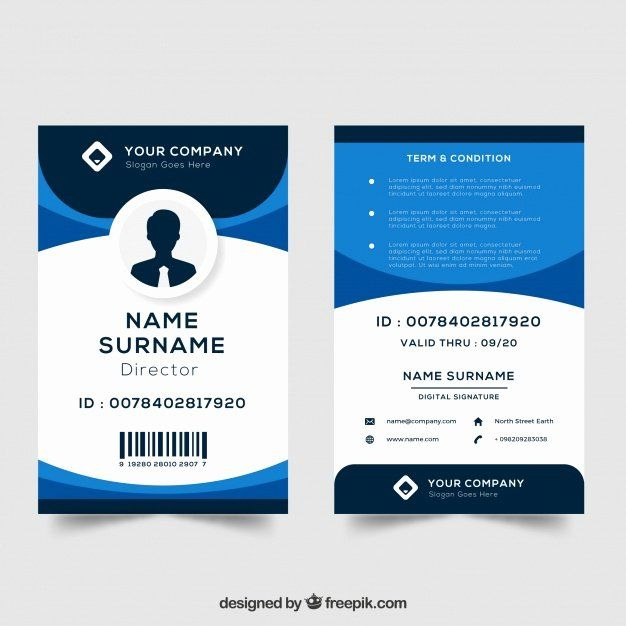 Employee Id Card Template Free Download Fresh Id Card within Work Id Card Template