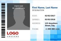 Employee Photo Id Badges Template | 15+ Free Docs, Xlsx for Free Id Card Template Word
