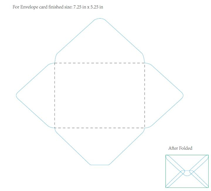 Envelope_7.25X5 720×652 Pixels regarding Envelope Templates For Card Making