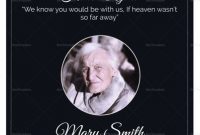 Eulogy Funeral Invitation Card Template | Memorial Cards For with Funeral Invitation Card Template
