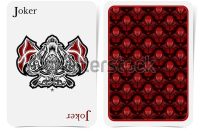 Face Joker Card Thistle Plant Pattern Stock-Vektorgrafik regarding Joker Card Template