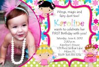 Fairy Birthday Invitations | Cheap Invitations Online in First Birthday Invitation Card Template