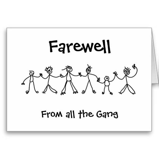 Farewell Card Template | Templates Collection | Farewell pertaining to Goodbye Card Template