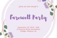 Farewell Party Invitation Meaning | Party Invite Template with regard to Farewell Invitation Card Template