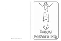 Father's Day Card Colouring Templates (Sb4935) – Sparklebox throughout Fathers Day Card Template