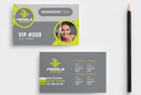 Female Fitness Membership Card Template In Psd, Ai & Vector regarding Gym Membership Card Template