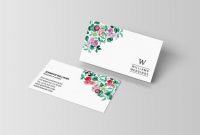 Floral Business Card Template, Wedding Planner Business Cards, Monogram  Card, Florist Business Card Design [Psd | Instant Dowload] pertaining to Buisness Card Templates